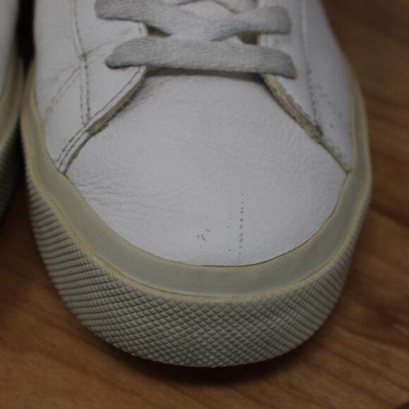 Veja Shoes Womens 10 Campo Leather Sneakers White Gray Comfort Casual Minimalist - Picture 4 of 11